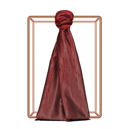 Ottoman Red Lurex Silk Scarf