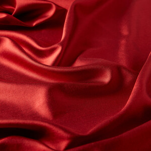Ottoman Red Reversible Silk Neck Scarf - Thumbnail