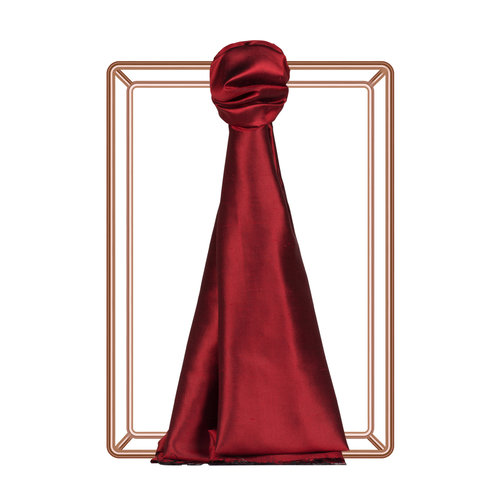 Ottoman Red Shantung Silk Scarf