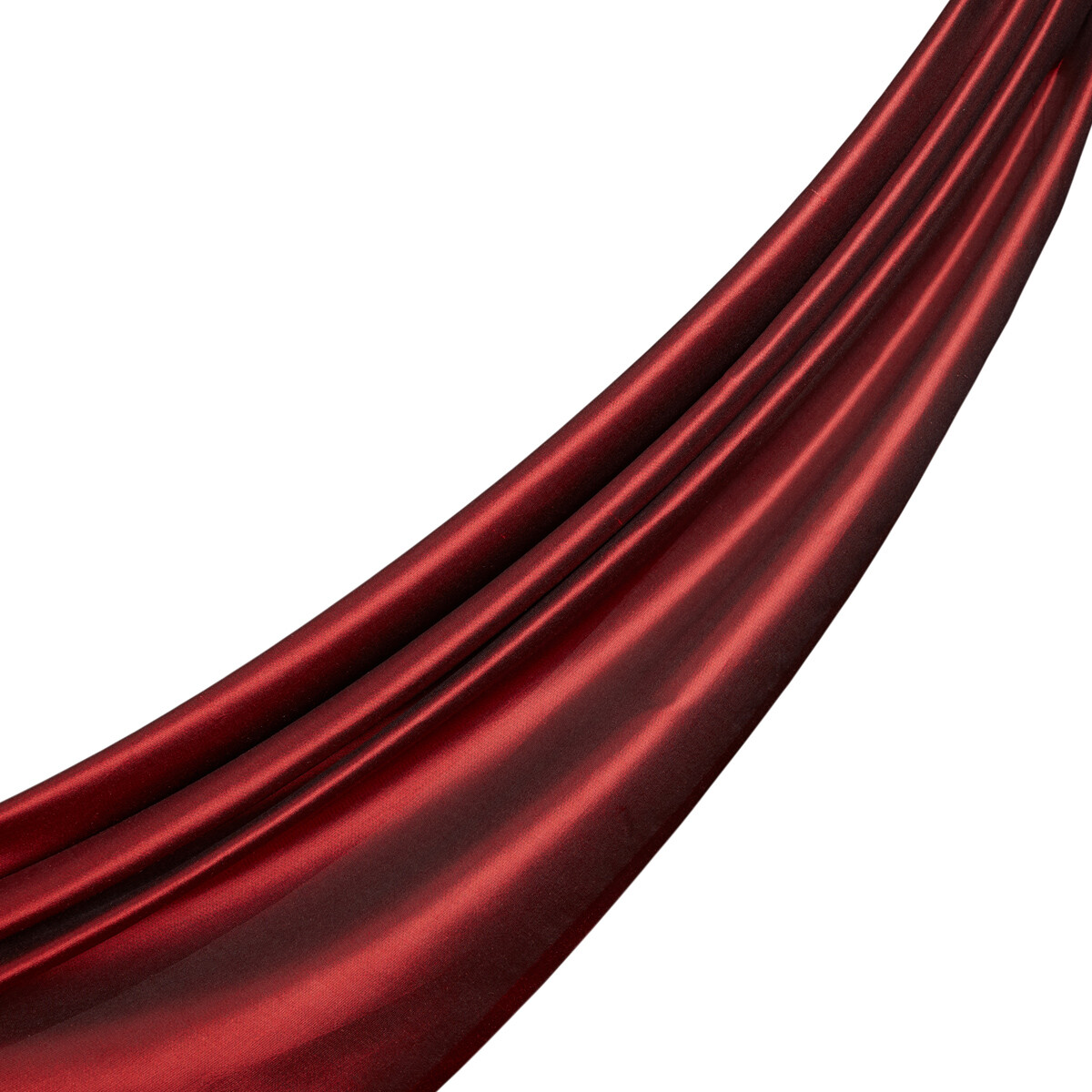 Ottoman Red Thin Shantung Silk Neck Scarf | Ipekevi