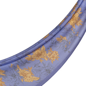 ipekevi - Purple Crepe Myrtle Azalea Print Tencel Scarf