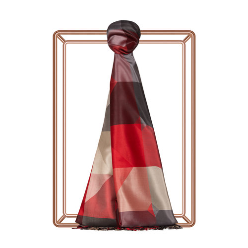 Parcel Print Silk Scarf Model 01