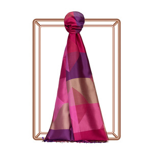 Parcel Print Silk Scarf Model 02 - Thumbnail