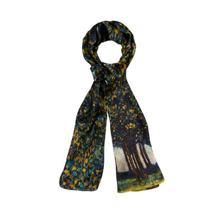 Park Satin Silk Scarf - Thumbnail