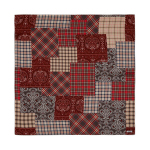 Patchwork Desenli İpek Mendil Model 19 - Thumbnail