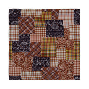 Patchwork Desenli İpek Mendil Model 22 - Thumbnail