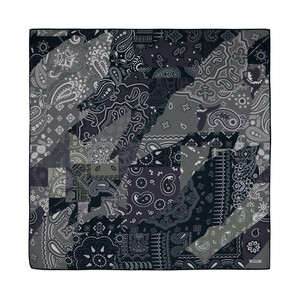 Patchwork Pattern Silk Pocket Square Model 18 - Thumbnail