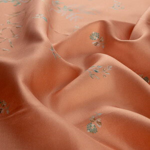 ipekevi - Peach Breeze Twill Silk Scarf (1)
