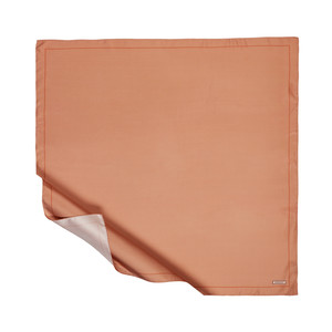 Peach Frame Silk Twill Scarf - Thumbnail