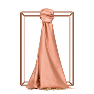 Peach Reversible Silk Scarf - Thumbnail