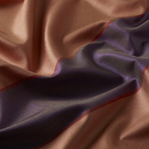 ipekevi - Peach Striped Silk Scarf (1)