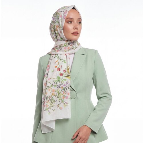 Pearl White Day Dream Cotton Scarf