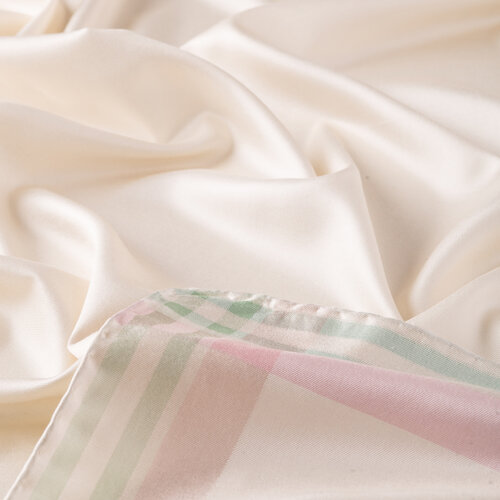 Pearl White Frame Silk Scarf