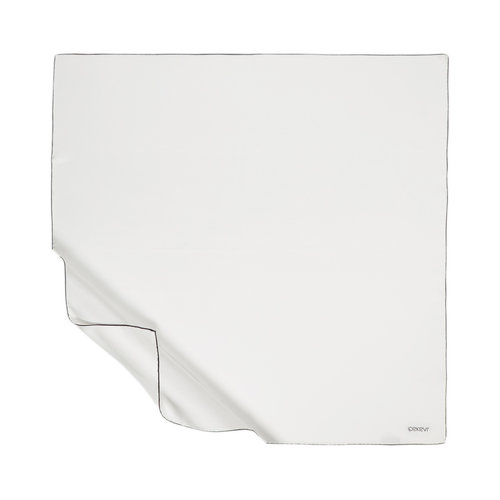 Pearl White Plain Twill Silk Scarf