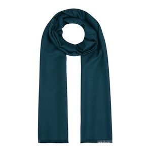 ipekevi - Petrol Blue Mini Seljuk Monogram Scarf (1)