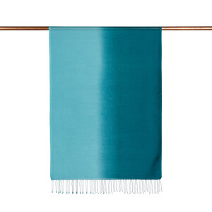 Petrol Gradient Silk Scarf - Thumbnail