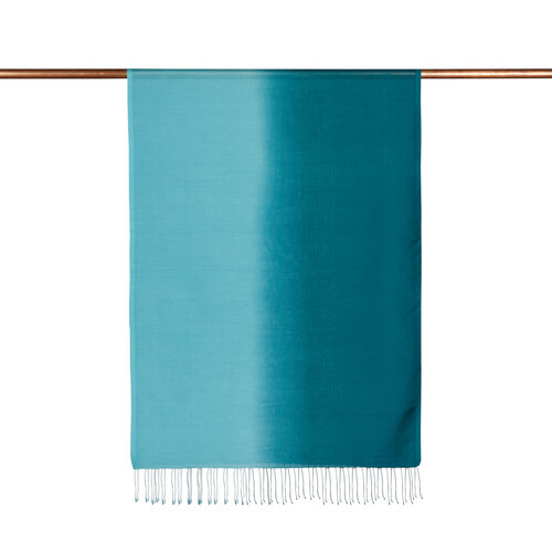 Petrol Gradient Silk Scarf