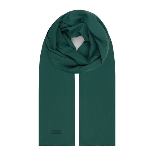 Petrol Green Plain Cotton Scarf