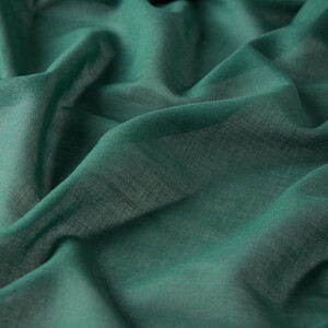 Pine Green Bordered Modal Silk Scarf - Thumbnail