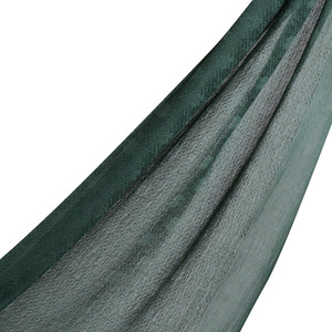 Pine Green Maze Print Cotton Scarf - Thumbnail