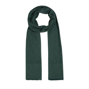 Pine Green Maze Print Cotton Scarf - Thumbnail