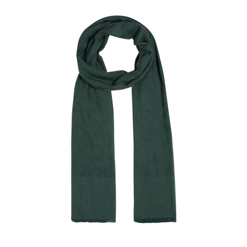 Pine Green Maze Print Cotton Scarf