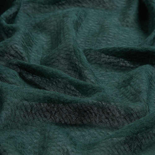 Pine Green Maze Print Cotton Scarf