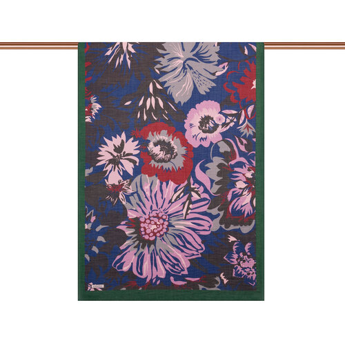 Pine Green Nihavent Print Tencel Scarf