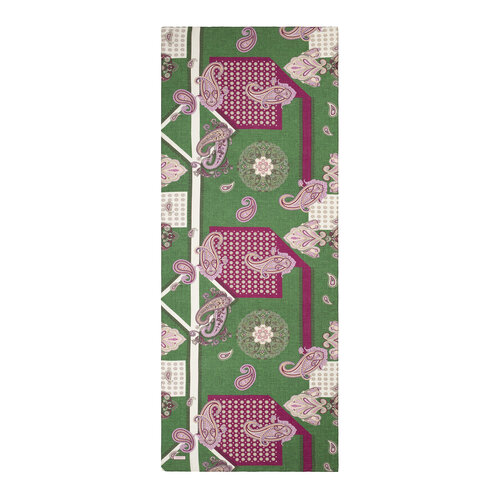 Pine Green Palace Way Print Tencel Scarf