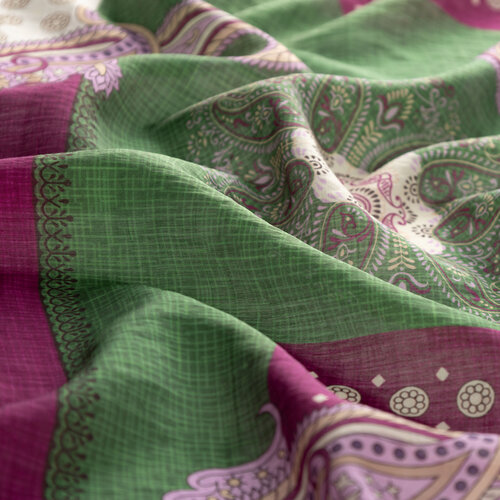 Pine Green Palace Way Print Tencel Scarf