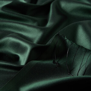 ipekevi - Pine Green Plain Silk Scarf (1)