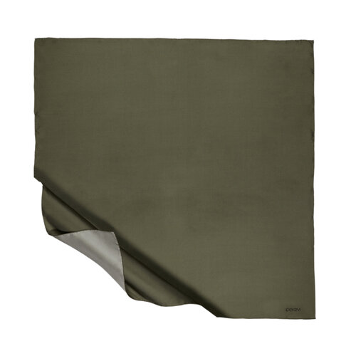 Pine Green Plain Silk Twill Scarf