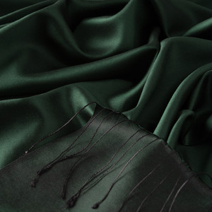 ipekevi - Pine Green Reversible Silk Scarf (1)