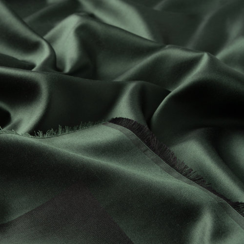 Pine Green Reversible Silk Scarf