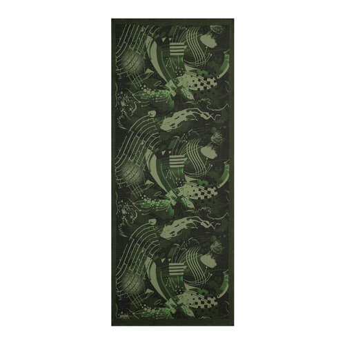 Pine Green Rhapsody Print Tencel Scarf