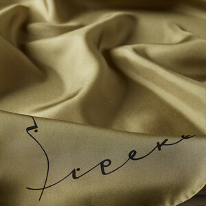 Pine Green Signature Silk Twill Scarf - Thumbnail
