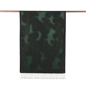 ipekevi - Pine Green Spray Paint Print Silk Scarf (1)