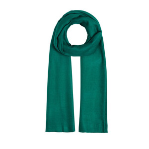 Pine Green Wool Silk Scarf - Thumbnail