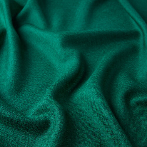 Pine Green Wool Silk Scarf