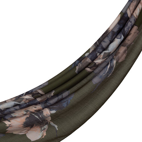 Pine Scent Florescence Print Tencel Scarf