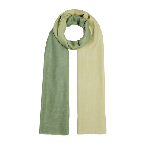 Pine Scent Gradient Wool Silk Scarf