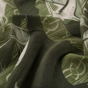 Pine Scent Marble Flow Tencel Scarf - Thumbnail