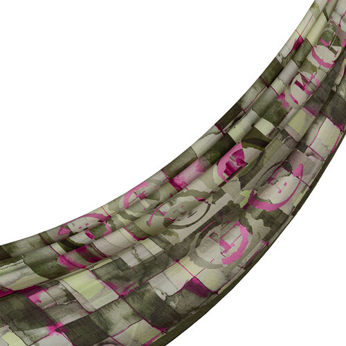 Pine Scent Mono Mosaic Print Tencel Scarf