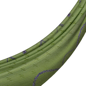Pine Scent Mono Ring Print Tencel Scarf - Thumbnail