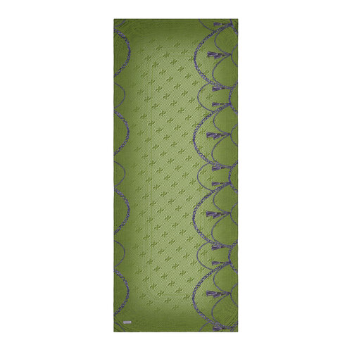 Pine Scent Mono Ring Print Tencel Scarf