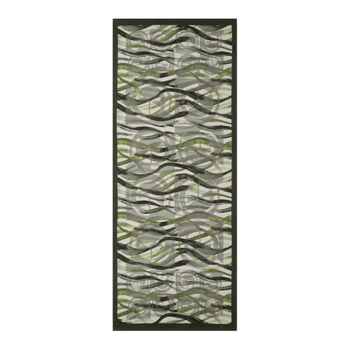 Pine Scent Mono Wave Print Tencel Scarf