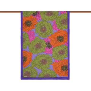 ipekevi - Pine Scent Purple Hydrangea Print Tencel Scarf (1)
