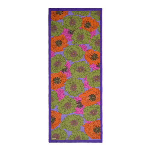Pine Scent Purple Hydrangea Print Tencel Scarf