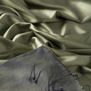 Pine Scent Reversible Silk Scarf - Thumbnail