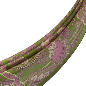 Pine Scent Royal Ivy Pattern Tencel Scarf - Thumbnail